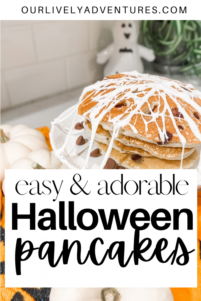 How To Make Easy & Adorable Halloween Pancakes for Kids - Our Lively ...