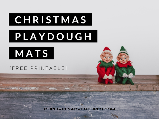 Christmas Playdough Mats [Free Printable]