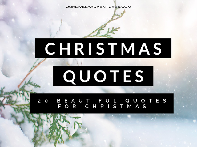20 Beautiful Quotes For Christmas