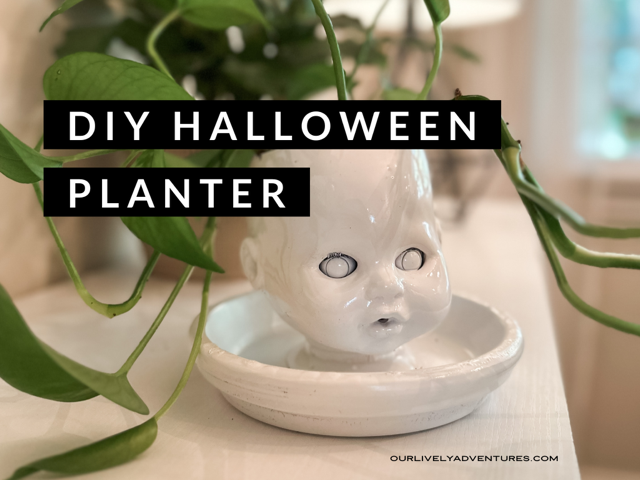 Easy DIY Halloween Planter: Upcycled Baby Doll