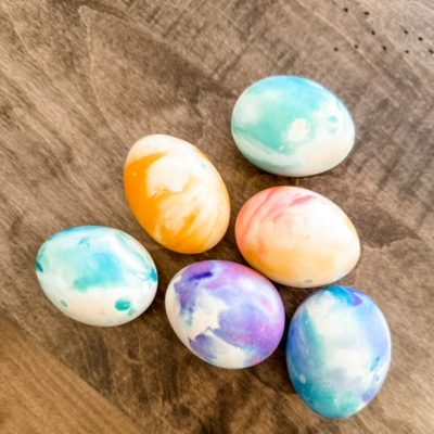 marbled easter eggs