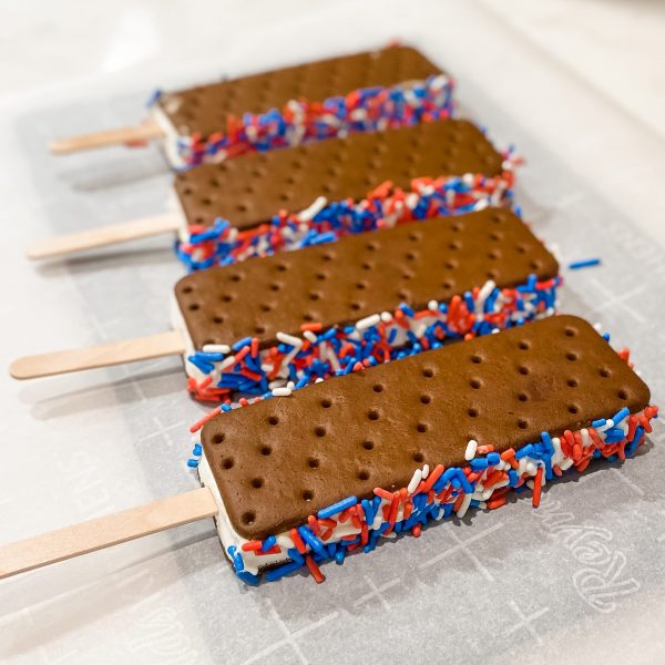 Patriotic Ice Cream Sandwich