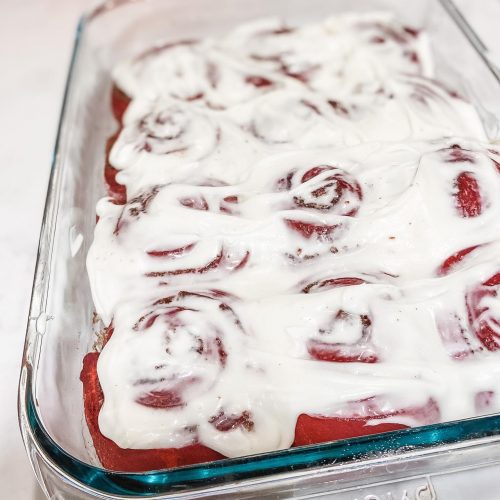 Red Velvet Valentine Cinnamon Roll