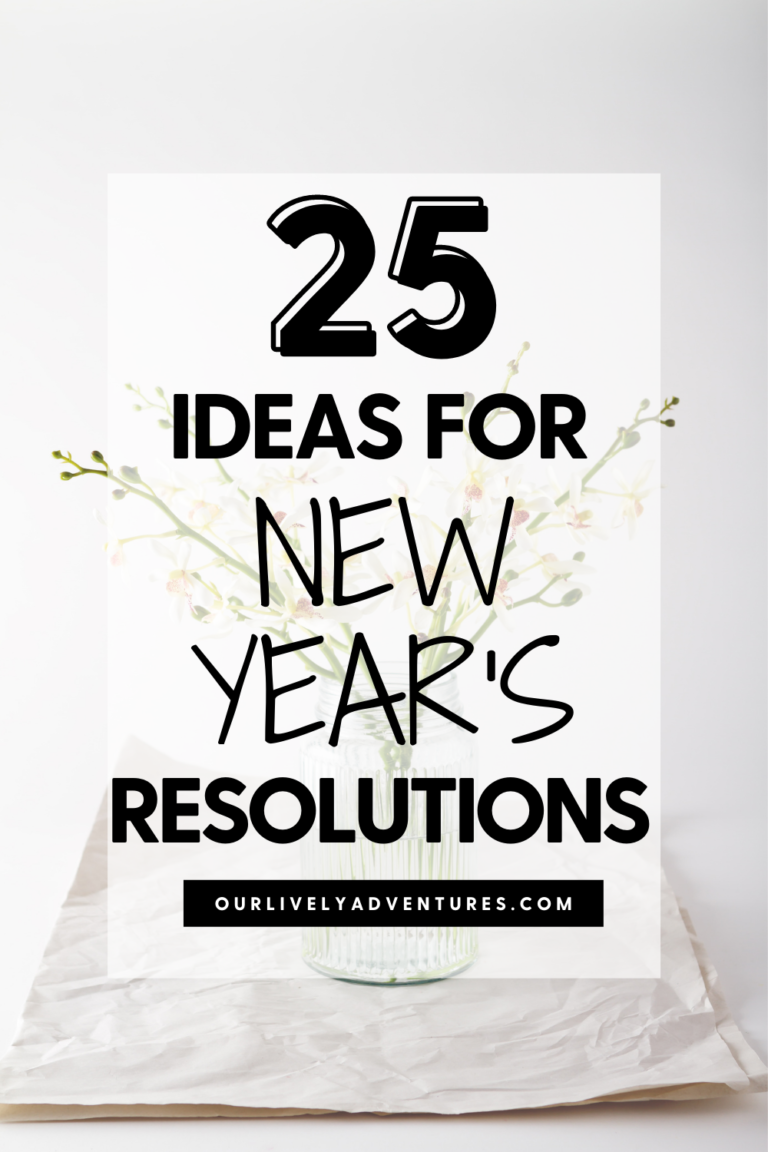 Ideas for New Year's Resolutions