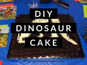 Easy DIY Dinosaur Birthday Cake [No Baking Required]