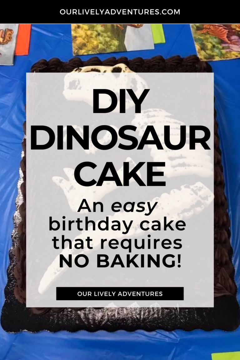 Easy DIY Dinosaur Cake