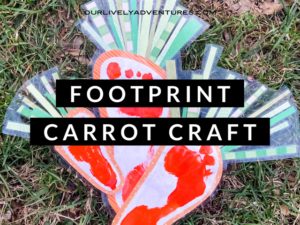 Easy Carrot Footprint Craft For Kids