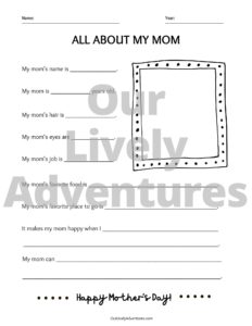 Easy Mother's Day Gift [Free Printables] - Our Lively Adventures