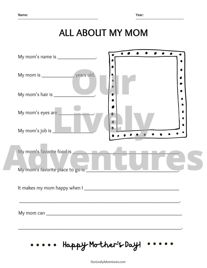 Easy Mother's Day Gift [Free Printables] - Our Lively Adventures