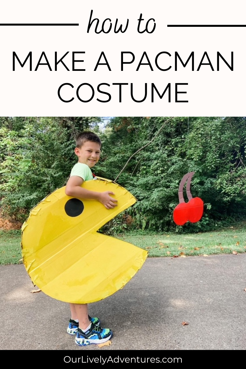 How To Make A DIY PacMan Costume - Our Lively Adventures