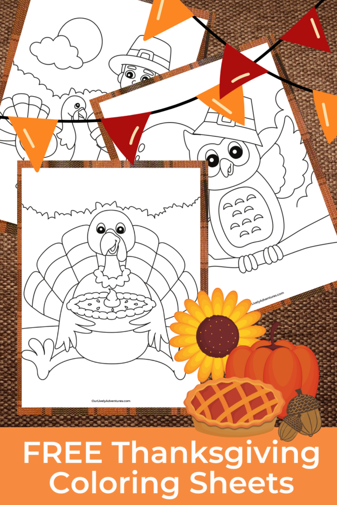 Free Thanksgiving Coloring Sheets For Kids - Our Lively Adventures