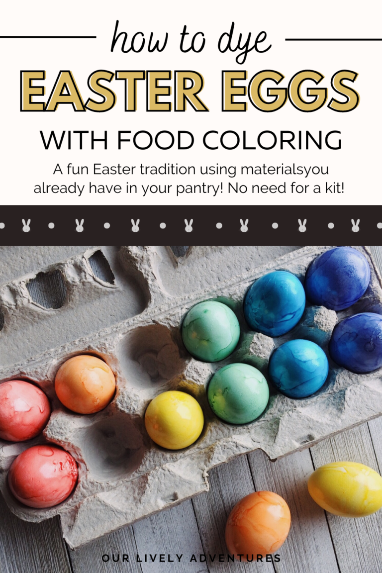how to dye easter eggs with food coloring