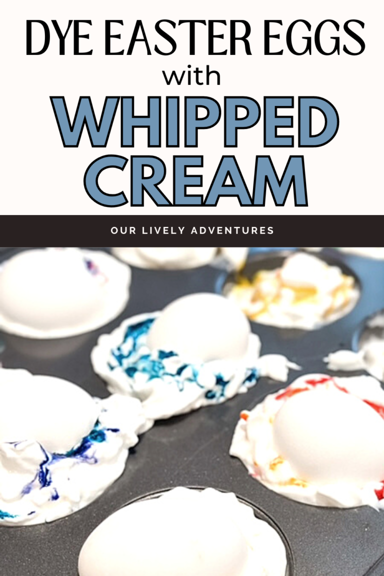 how to dye easter eggs with whipped cream