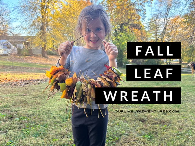 Wreath Made Of Leaves: Easy Fall Craft Project